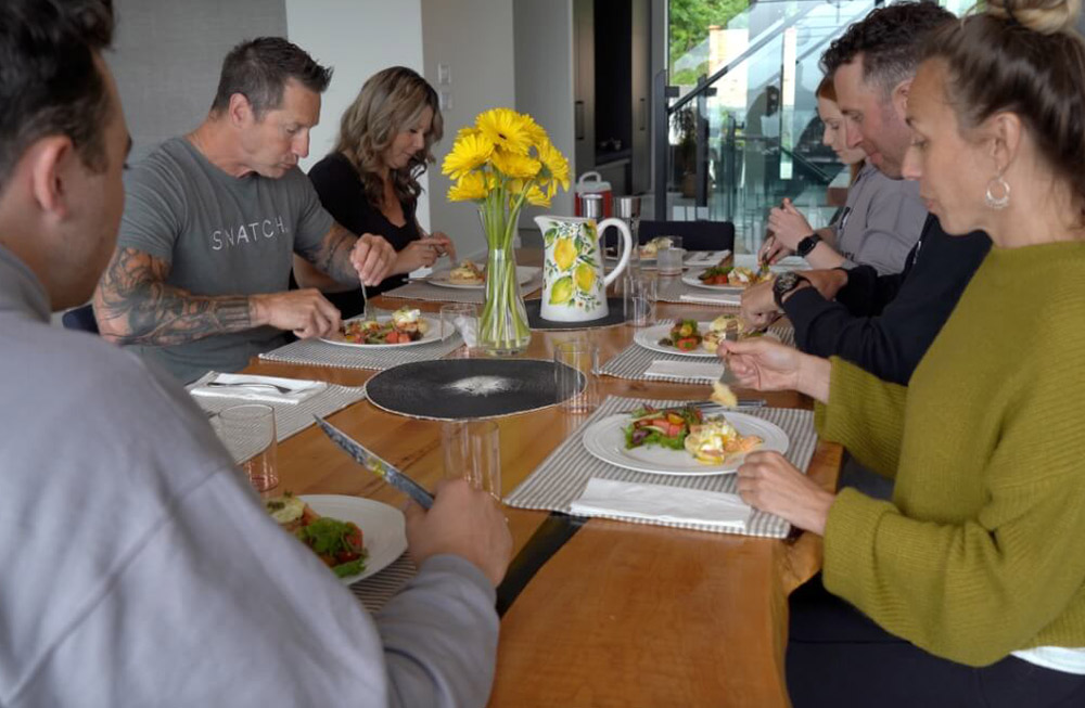 Dining at The North Shore Lodge